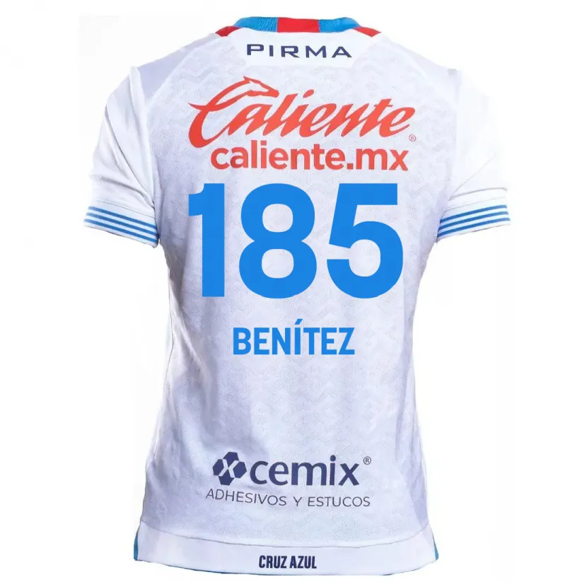 Danxen Dětské Cristopher Benítez #185 Bílá Modrá Daleko Hráčské Dresy 2024/25 Dres