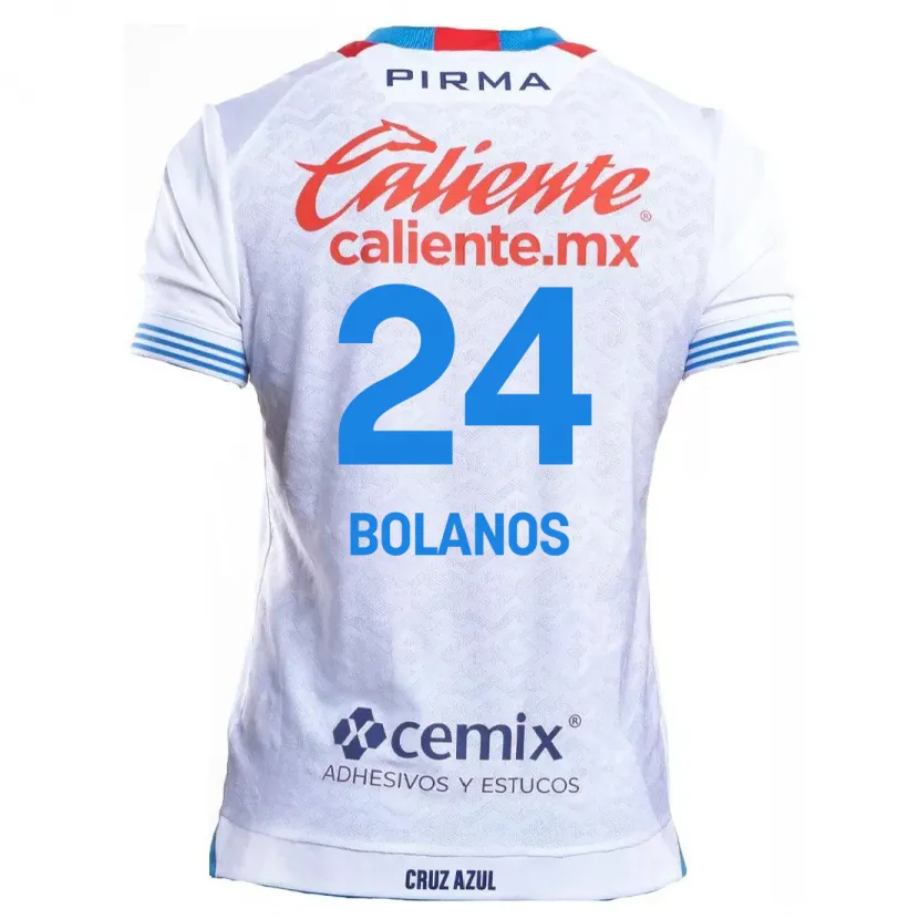 Danxen Dětské Jatziry Bolanos #24 Bílá Modrá Daleko Hráčské Dresy 2024/25 Dres