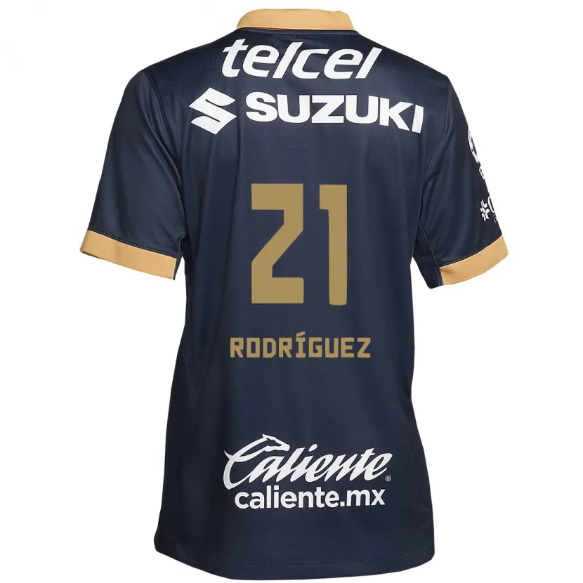 Danxen Dětské Michell Rodríguez #21 Obsidián Zlato Bílá Daleko Hráčské Dresy 2024/25 Dres