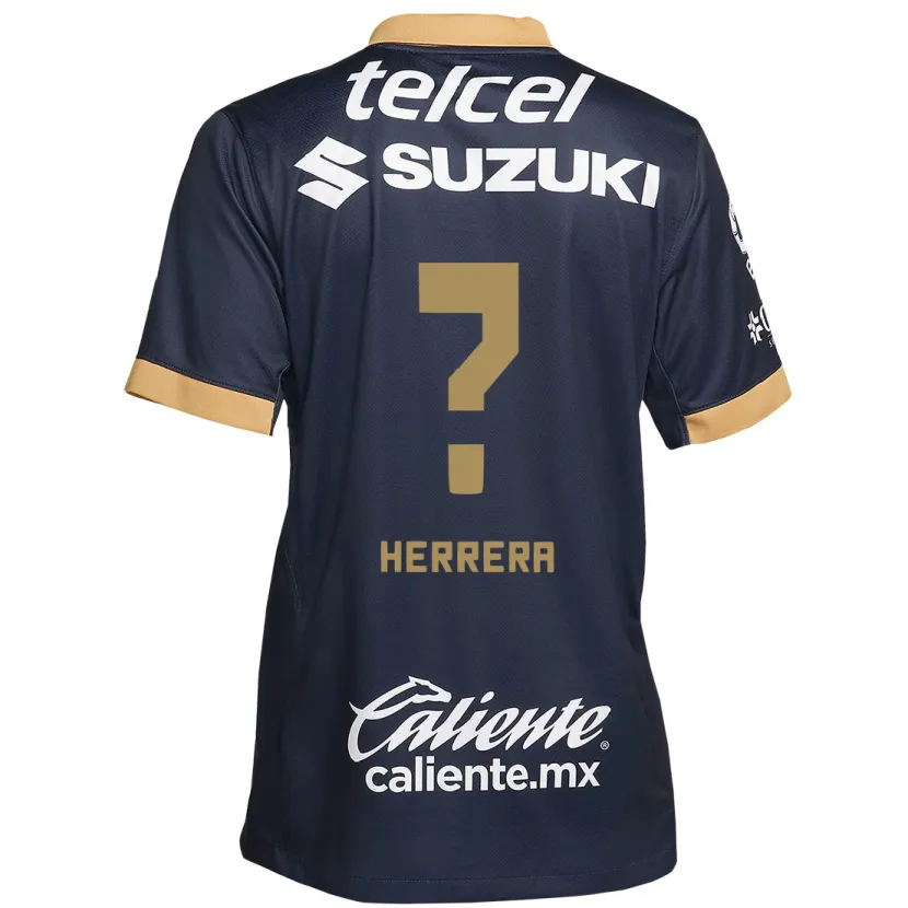 Danxen Dětské José Herrera #0 Obsidián Zlato Bílá Daleko Hráčské Dresy 2024/25 Dres