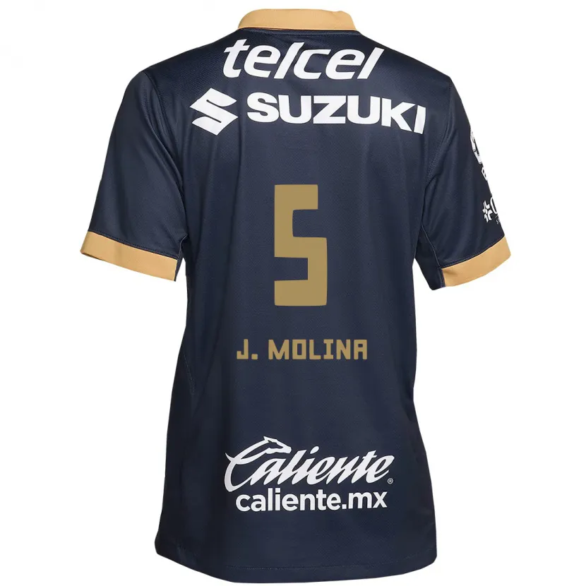 Danxen Dětské Jesús Molina #5 Obsidián Zlato Bílá Daleko Hráčské Dresy 2024/25 Dres