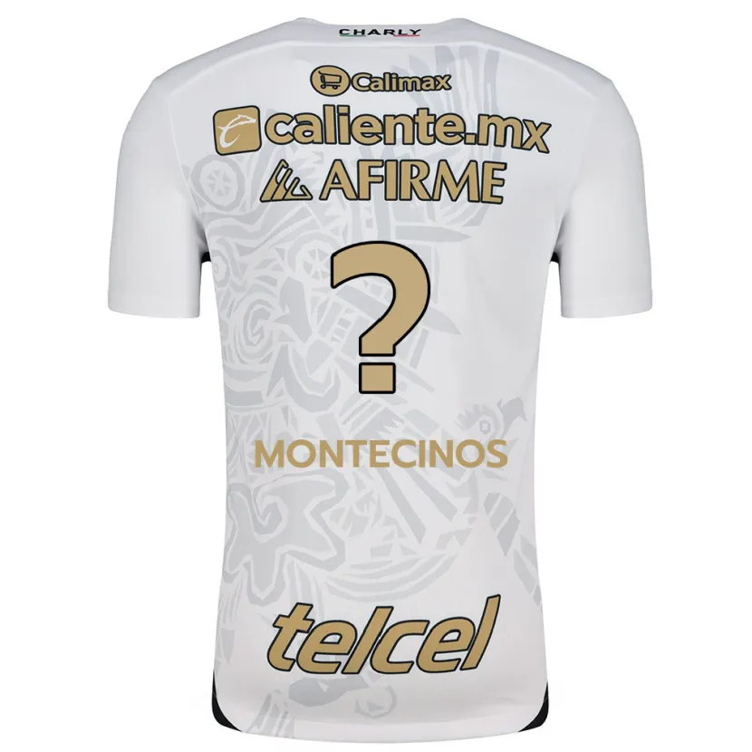 Danxen Dětské Joaquín Montecinos #0 Bílý Černý Daleko Hráčské Dresy 2024/25 Dres