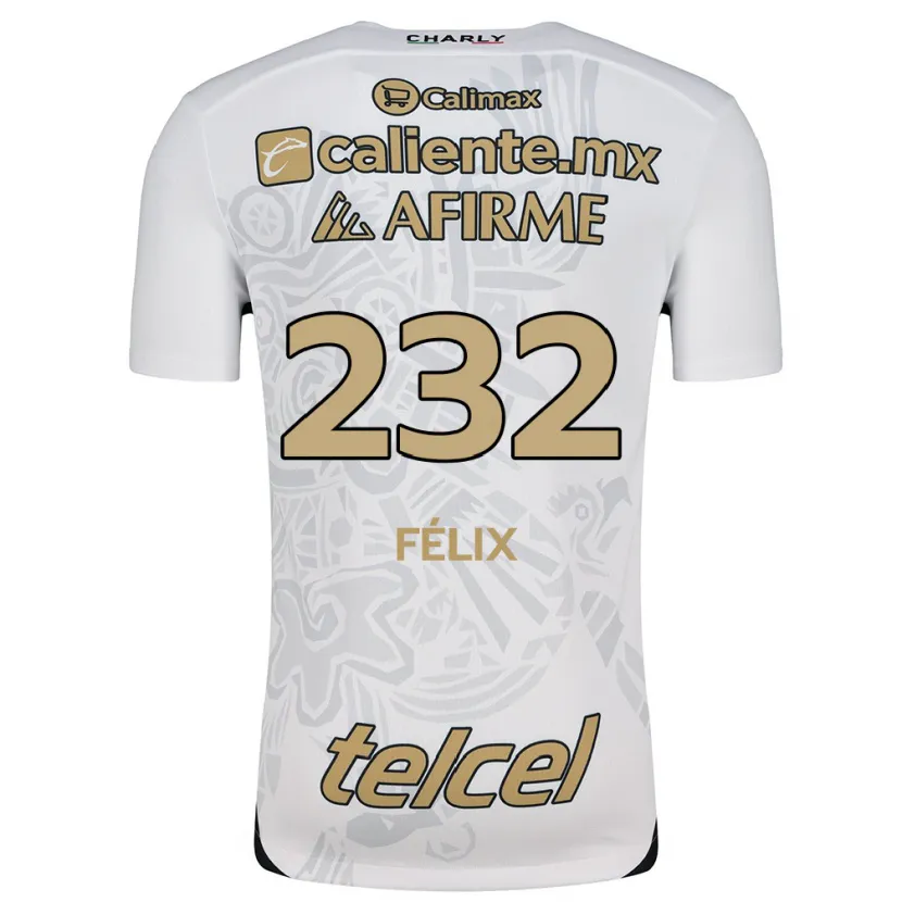 Danxen Dětské Erick Félix #232 Bílý Černý Daleko Hráčské Dresy 2024/25 Dres