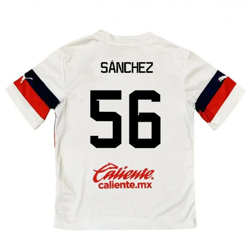 Danxen Dětské Benjamín Sánchez #56 Bílá Červená Daleko Hráčské Dresy 2024/25 Dres