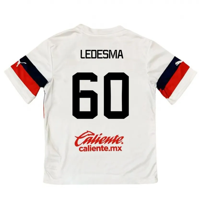 Danxen Dětské Luis Ledesma #60 Bílá Červená Daleko Hráčské Dresy 2024/25 Dres