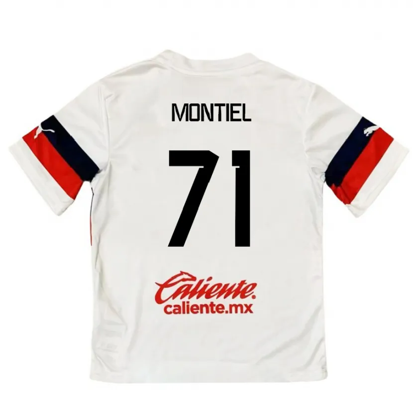 Danxen Dětské Erick Montiel #71 Bílá Červená Daleko Hráčské Dresy 2024/25 Dres