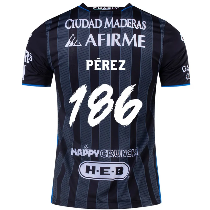 Danxen Dětské José Pérez #186 Bílý Černý Daleko Hráčské Dresy 2024/25 Dres