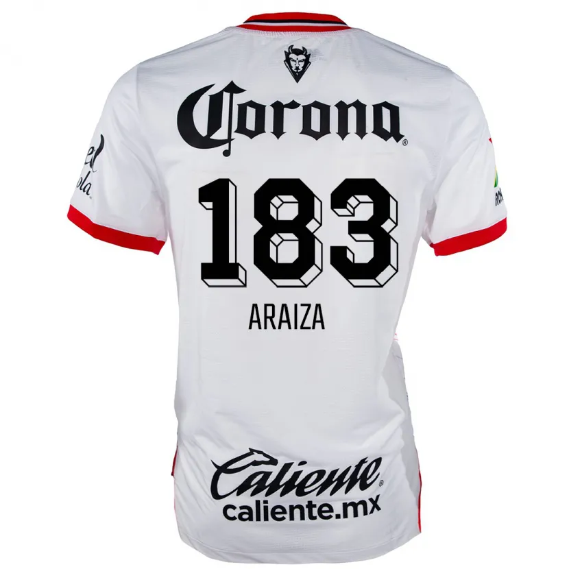 Danxen Dětské Daniel Araiza #183 Bílá Červená Daleko Hráčské Dresy 2024/25 Dres