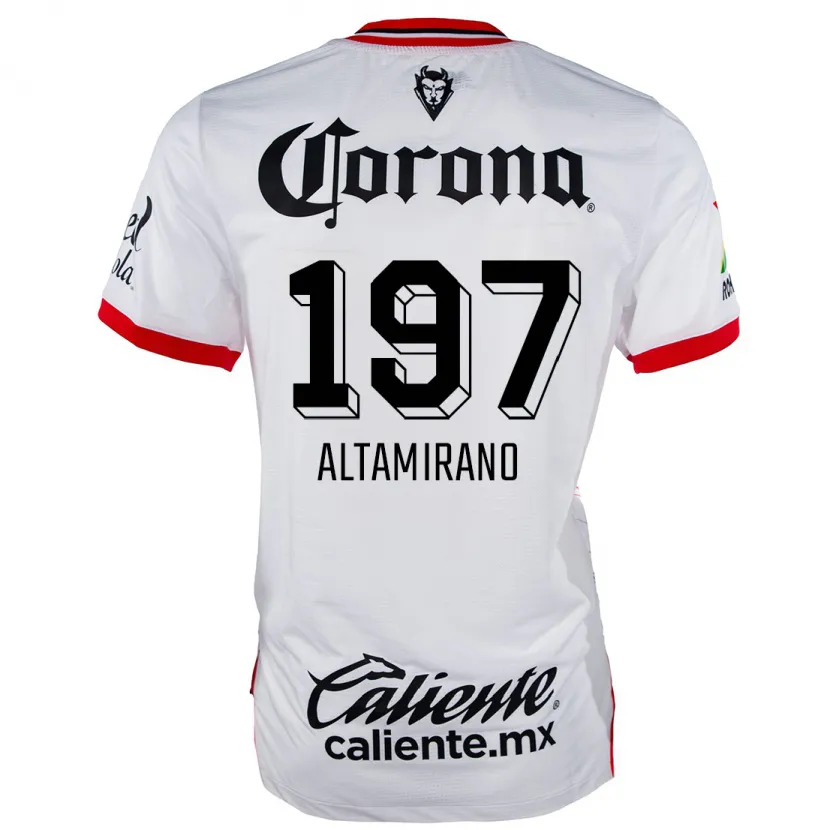 Danxen Dětské Óscar Altamirano #197 Bílá Červená Daleko Hráčské Dresy 2024/25 Dres
