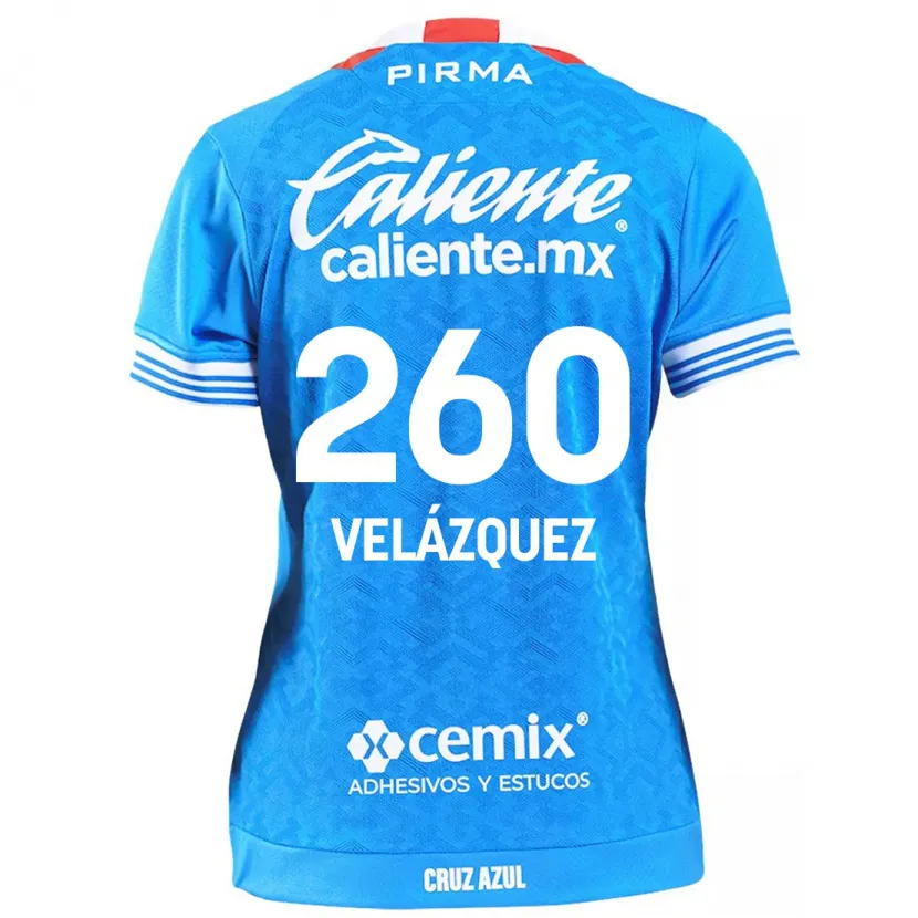 Danxen Pánské Víctor Velázquez #260 Modrá Obloha Domů Hráčské Dresy 2024/25 Dres