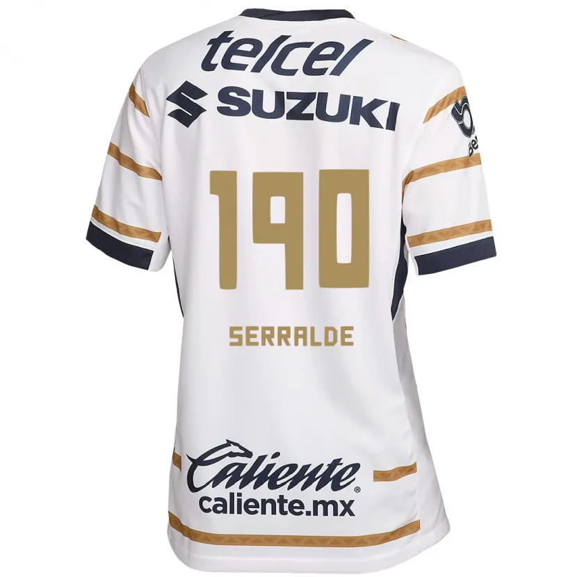 Danxen Pánské Gerardo Serralde #190 Bílý Obsidián Domů Hráčské Dresy 2024/25 Dres