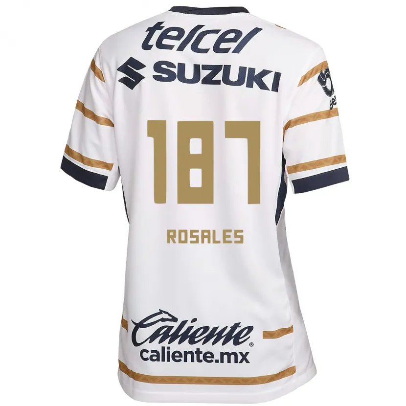 Danxen Pánské Alonso Rosales #187 Bílý Obsidián Domů Hráčské Dresy 2024/25 Dres