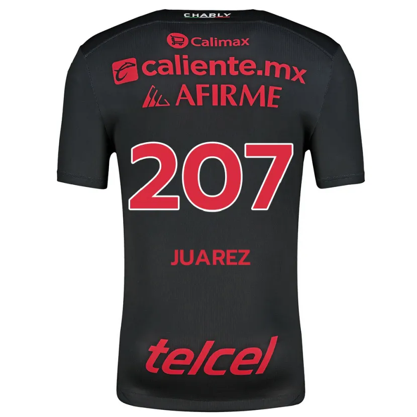 Danxen Pánské José Juárez #207 Černá Červená Domů Hráčské Dresy 2024/25 Dres