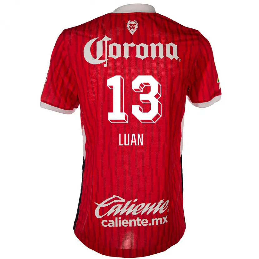 Danxen Pánské Luan #13 Červená Bílá Domů Hráčské Dresy 2024/25 Dres