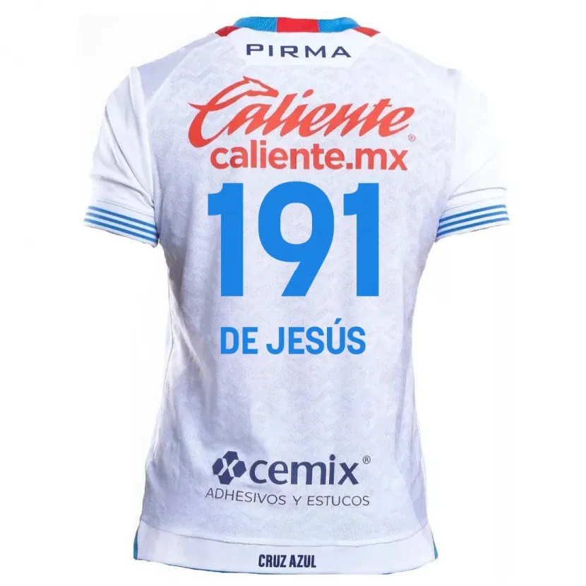 Danxen Pánské Luis De Jesús #191 Bílá Modrá Daleko Hráčské Dresy 2024/25 Dres