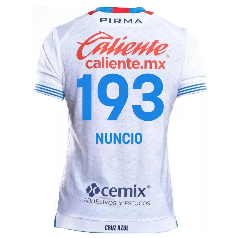 Danxen Pánské Jorge Nuncio #193 Bílá Modrá Daleko Hráčské Dresy 2024/25 Dres