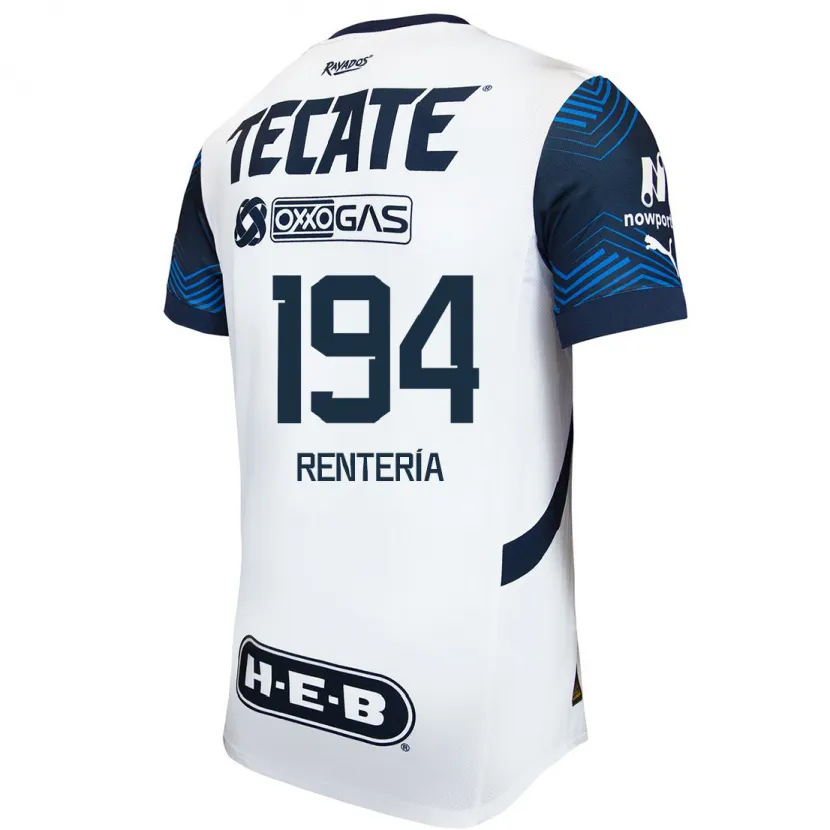 Danxen Pánské Ricardo Rentería #194 Bílá Modrá Daleko Hráčské Dresy 2024/25 Dres