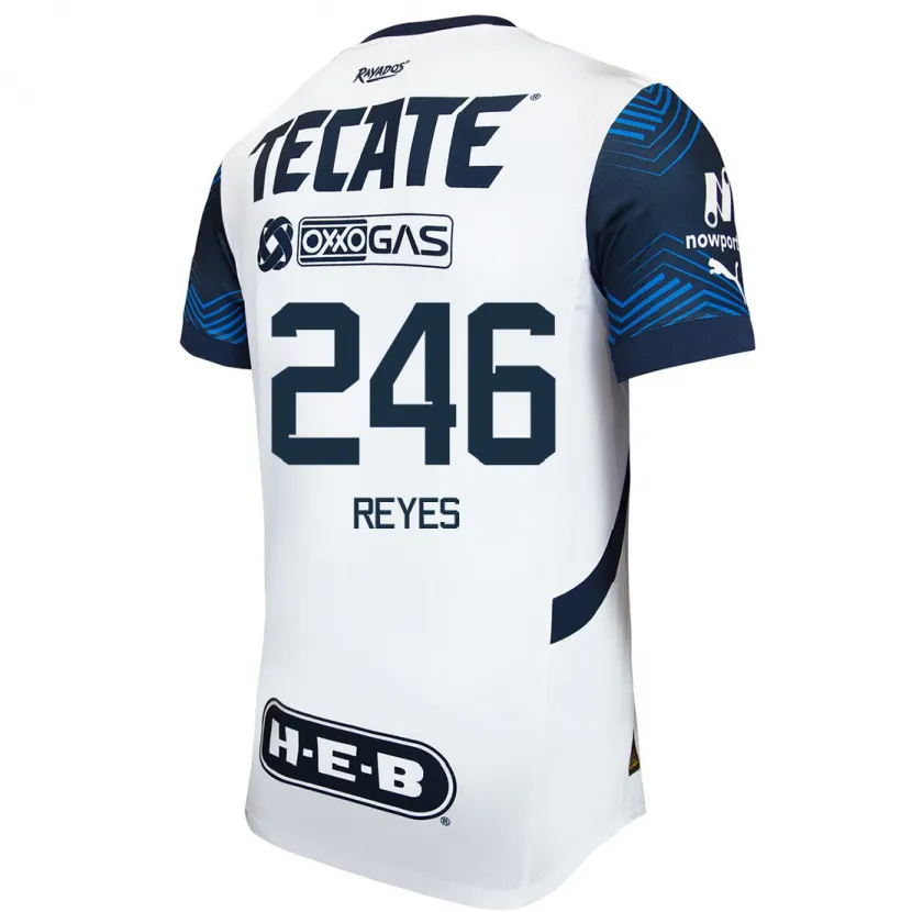 Danxen Pánské Cristian Reyes #246 Bílá Modrá Daleko Hráčské Dresy 2024/25 Dres