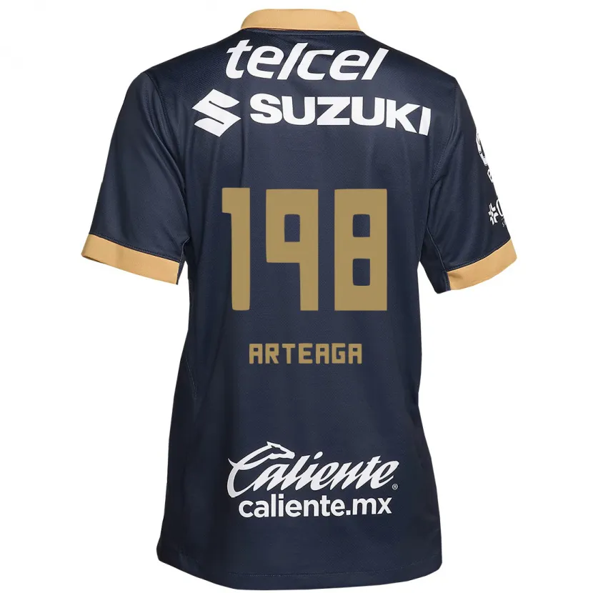 Danxen Pánské Edwin Arteaga #198 Obsidián Zlato Bílá Daleko Hráčské Dresy 2024/25 Dres