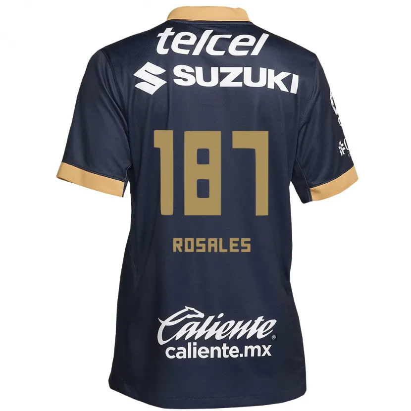 Danxen Pánské Alonso Rosales #187 Obsidián Zlato Bílá Daleko Hráčské Dresy 2024/25 Dres