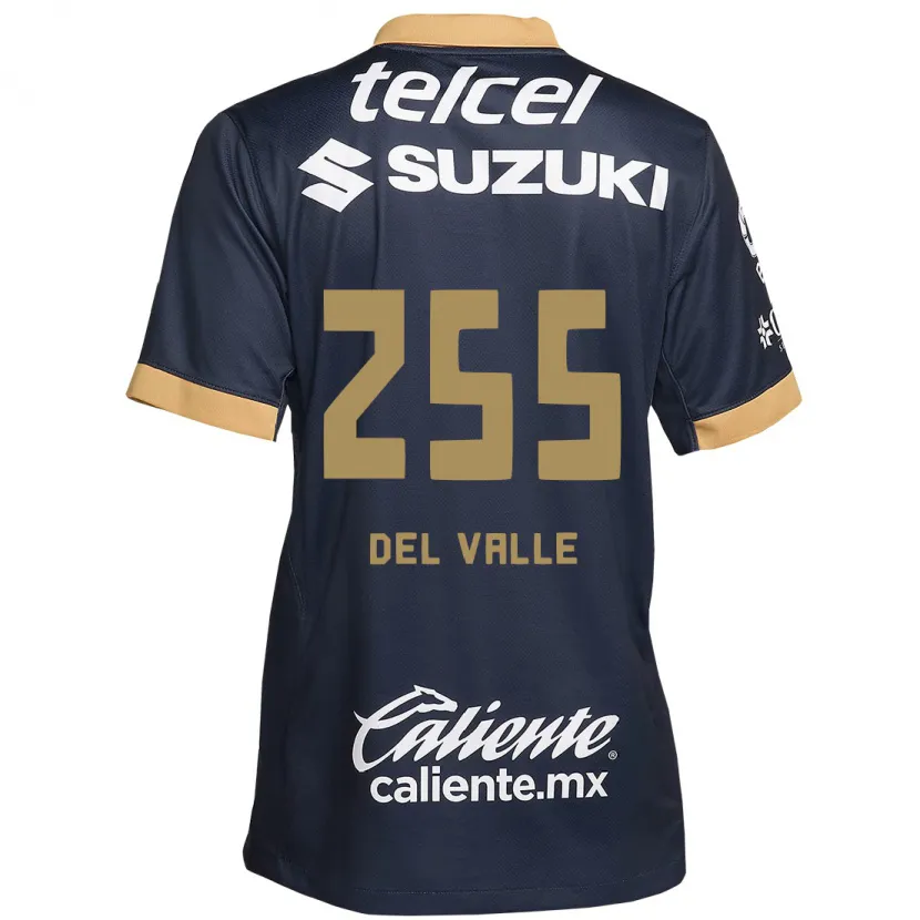 Danxen Pánské Yonathan Del Valle #255 Obsidián Zlato Bílá Daleko Hráčské Dresy 2024/25 Dres