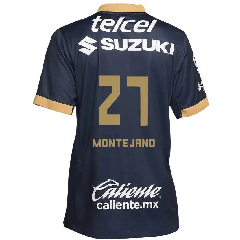 Danxen Pánské Emanuel Montejano #27 Obsidián Zlato Bílá Daleko Hráčské Dresy 2024/25 Dres