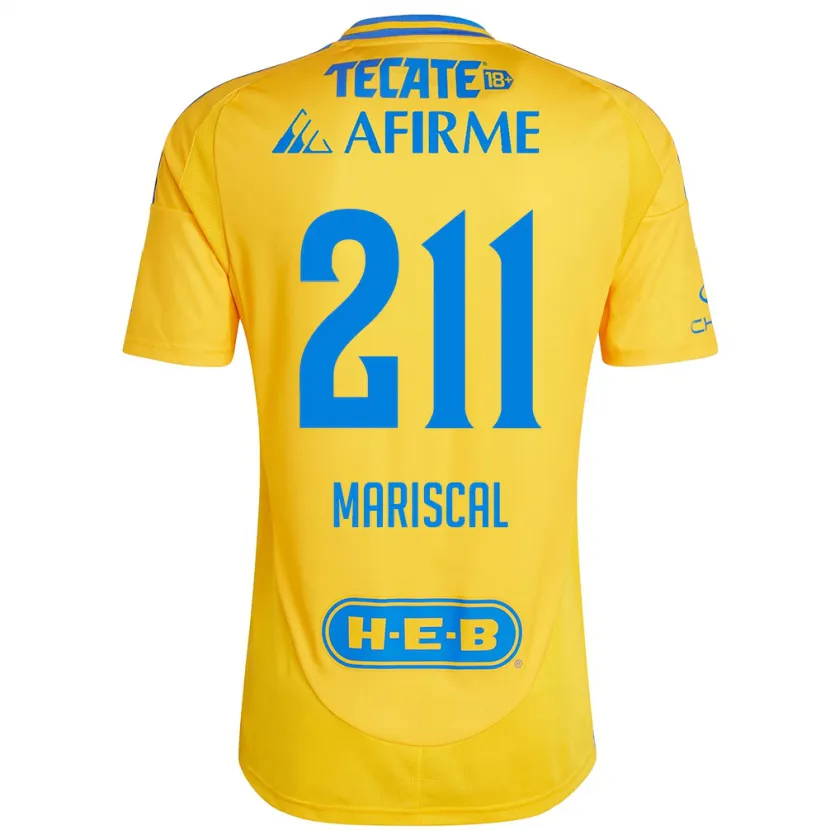 Danxen Dámské Kevin Mariscal #211 Zlatožlutá Domů Hráčské Dresy 2024/25 Dres