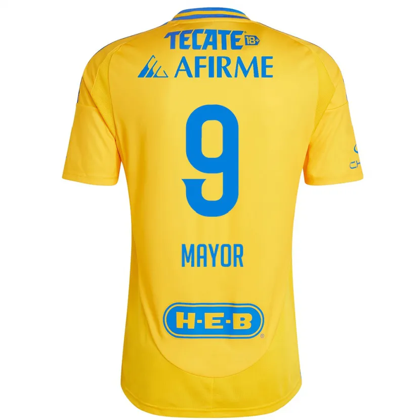 Danxen Dámské Stephany Mayor #9 Zlatožlutá Domů Hráčské Dresy 2024/25 Dres