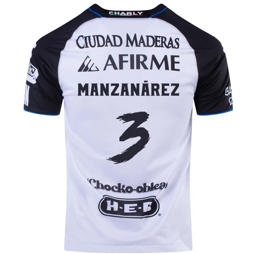 Danxen Dámské Óscar Manzanárez #3 Černá Modrá Domů Hráčské Dresy 2024/25 Dres