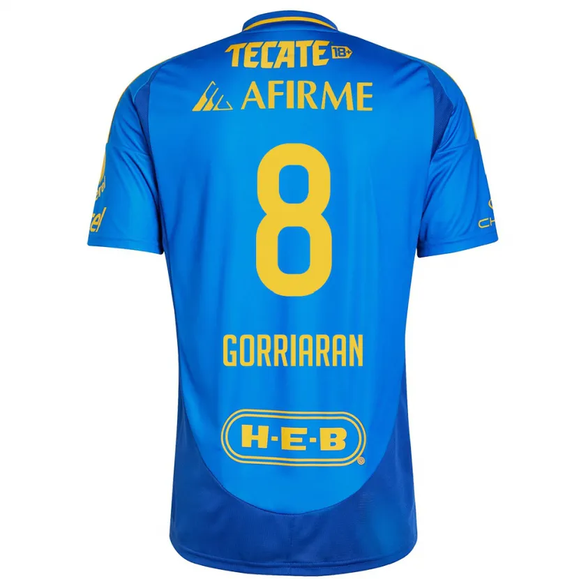 Danxen Dámské Fernando Gorriarán #8 Modrá Žlutá Daleko Hráčské Dresy 2024/25 Dres