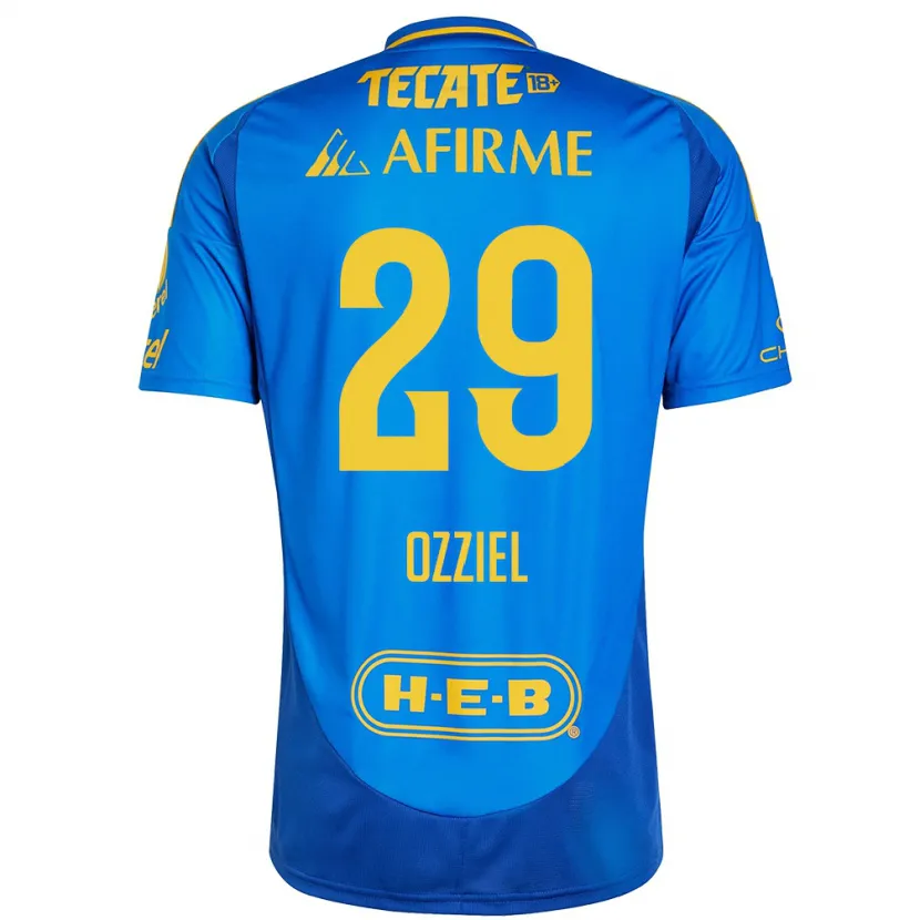 Danxen Dámské Ozziel Herrera #29 Modrá Žlutá Daleko Hráčské Dresy 2024/25 Dres