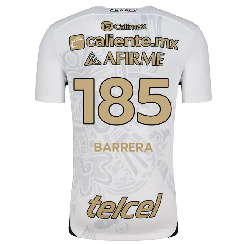 Danxen Dámské Geonathan Barrera #185 Bílý Černý Daleko Hráčské Dresy 2024/25 Dres