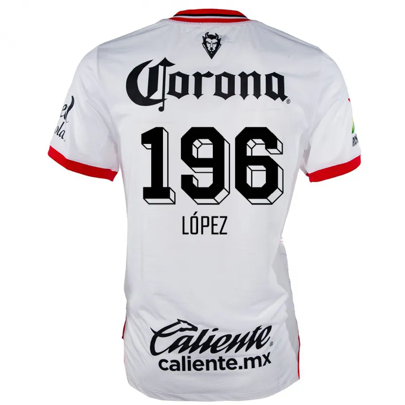 Danxen Dámské Ethan López #196 Bílá Červená Daleko Hráčské Dresy 2024/25 Dres