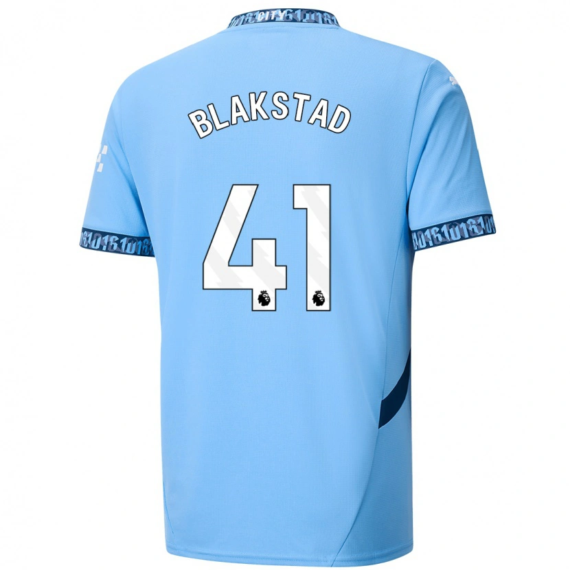 Danxen Dětské Julie Blakstad #41 Námořnická Modř Domů Hráčské Dresy 2024/25 Dres