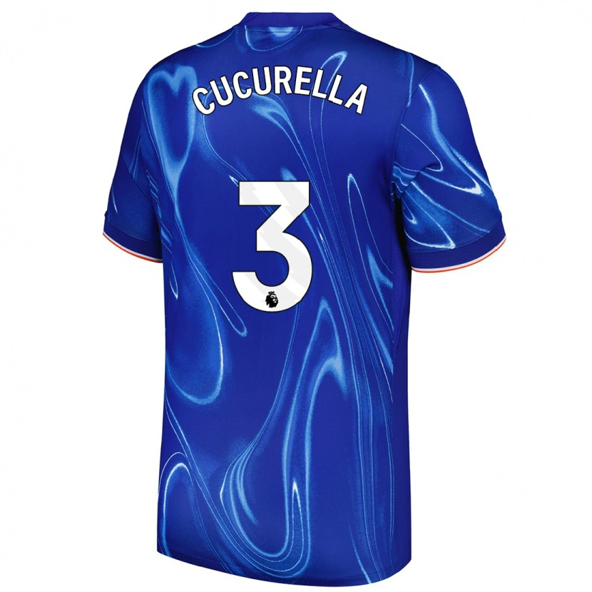 Danxen Dětské Marc Cucurella #3 Modrá Bílá Domů Hráčské Dresy 2024/25 Dres