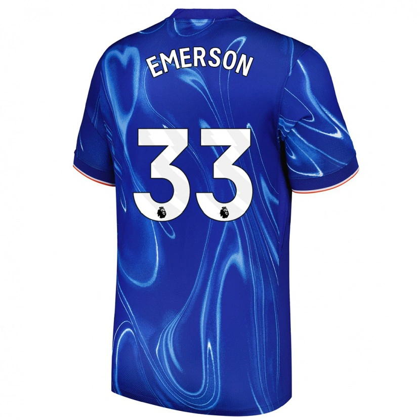 Danxen Dětské Emerson #33 Modrá Bílá Domů Hráčské Dresy 2024/25 Dres
