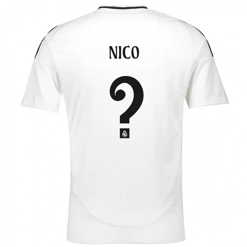 Danxen Dětské Nico Sánchez #0 Bílý Domů Hráčské Dresy 2024/25 Dres