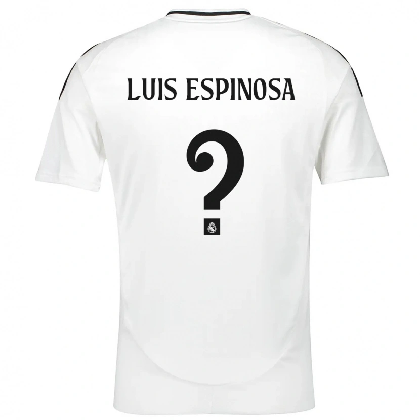 Danxen Dětské José Luis Espinosa #0 Bílý Domů Hráčské Dresy 2024/25 Dres