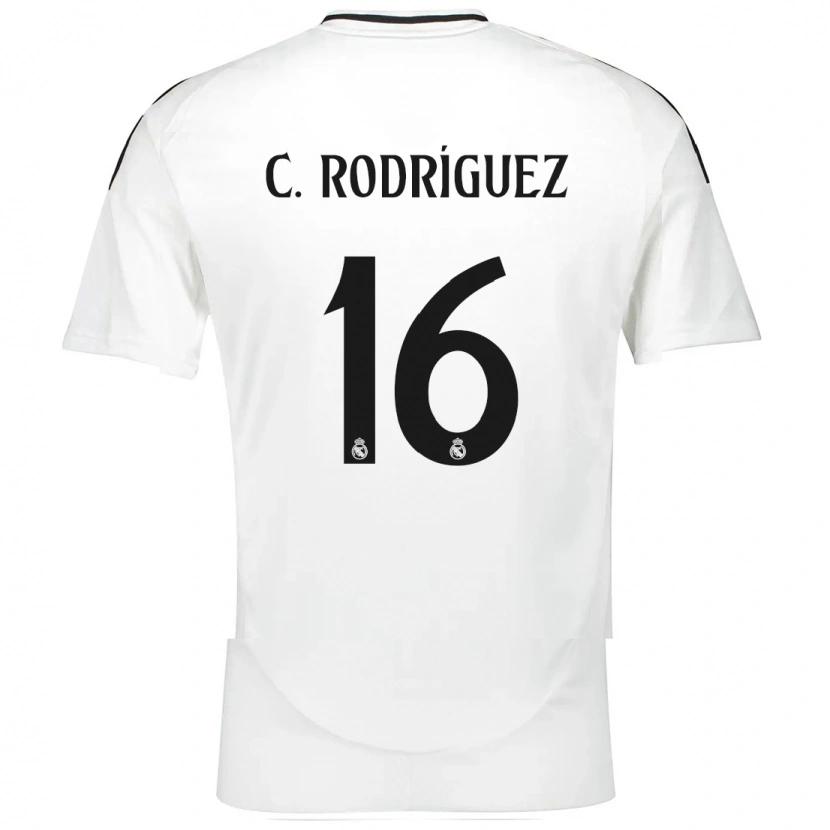 Danxen Dětské Carlos Rodríguez #16 Bílý Domů Hráčské Dresy 2024/25 Dres