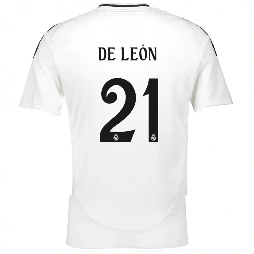 Danxen Dětské Jeremy De León #21 Bílý Domů Hráčské Dresy 2024/25 Dres