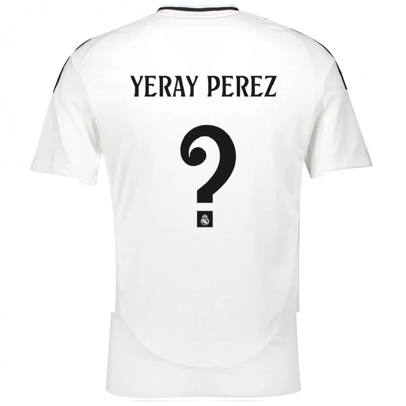 Danxen Dětské Yeray Perez #0 Bílý Domů Hráčské Dresy 2024/25 Dres