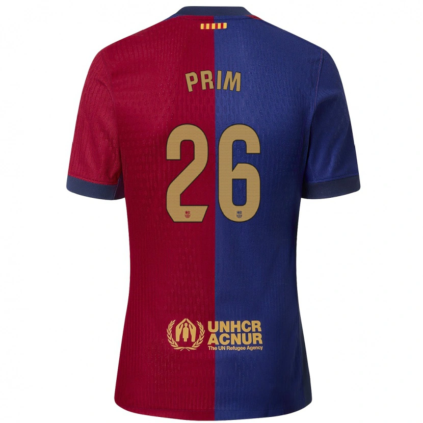 Danxen Dětské Pau Prim #26 Modrá Červená Domů Hráčské Dresy 2024/25 Dres