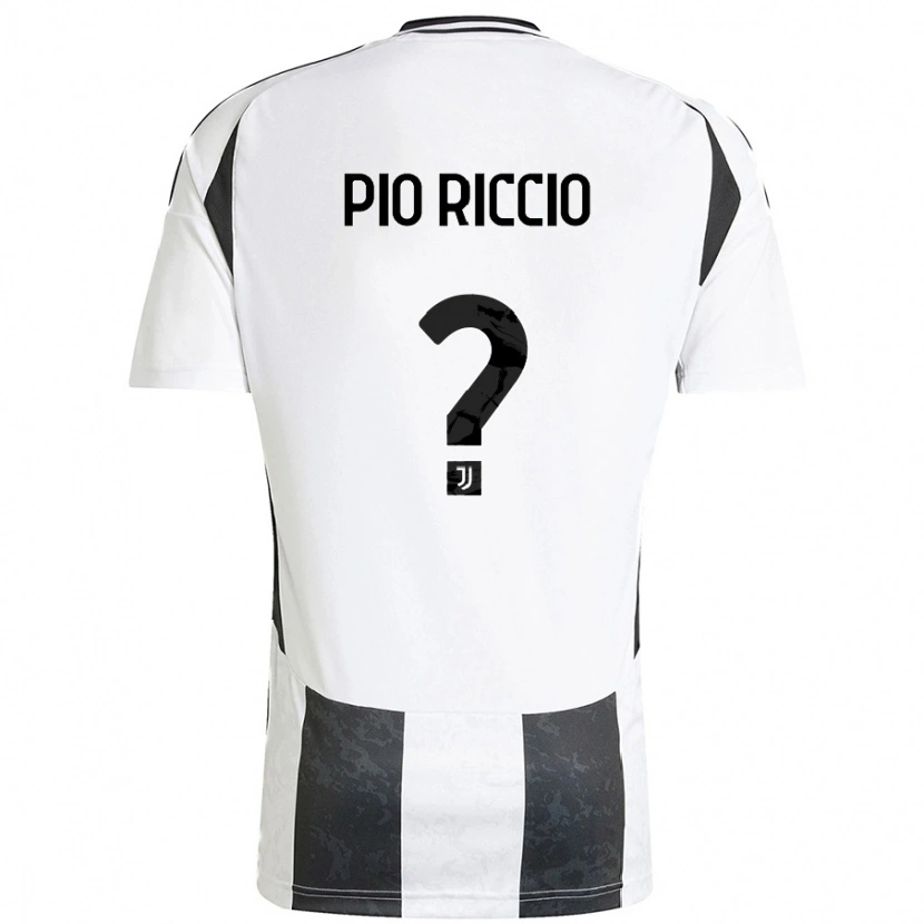 Danxen Dětské Alessandro Pio Riccio #0 Bílá Černá Domů Hráčské Dresy 2024/25 Dres