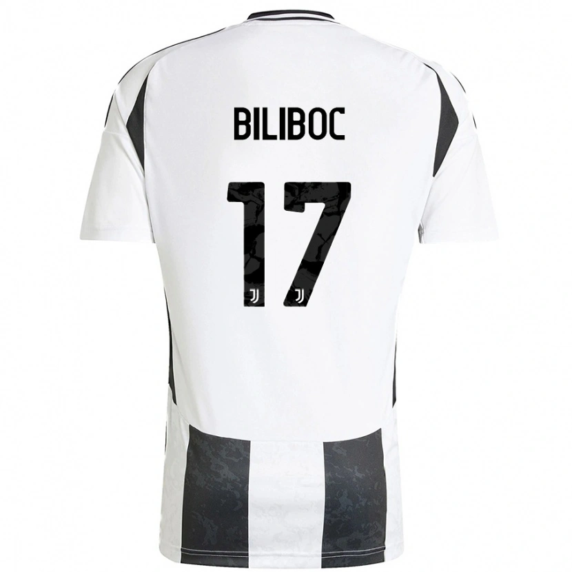 Danxen Dětské Lorenzo Biliboc #17 Bílá Černá Domů Hráčské Dresy 2024/25 Dres