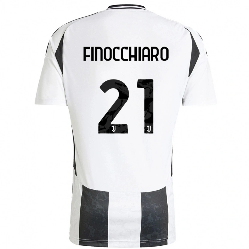 Danxen Dětské Gabriele Finocchiaro #21 Bílá Černá Domů Hráčské Dresy 2024/25 Dres