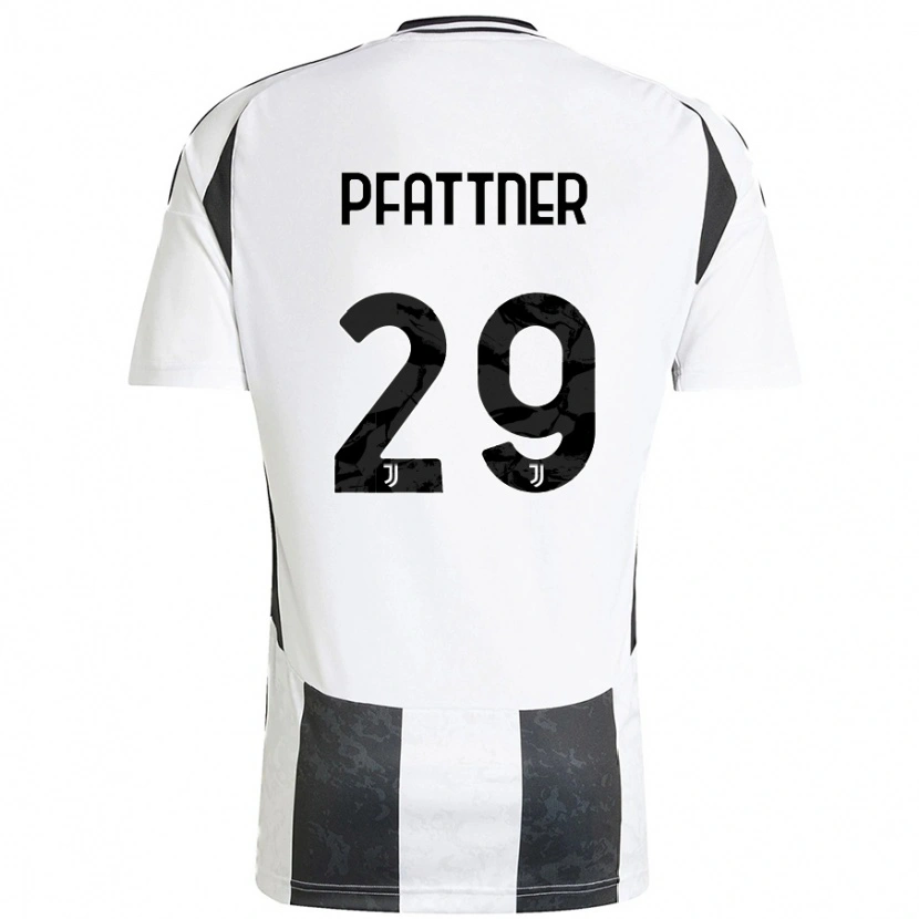 Danxen Dětské Elisa Pfattner #29 Bílá Černá Domů Hráčské Dresy 2024/25 Dres