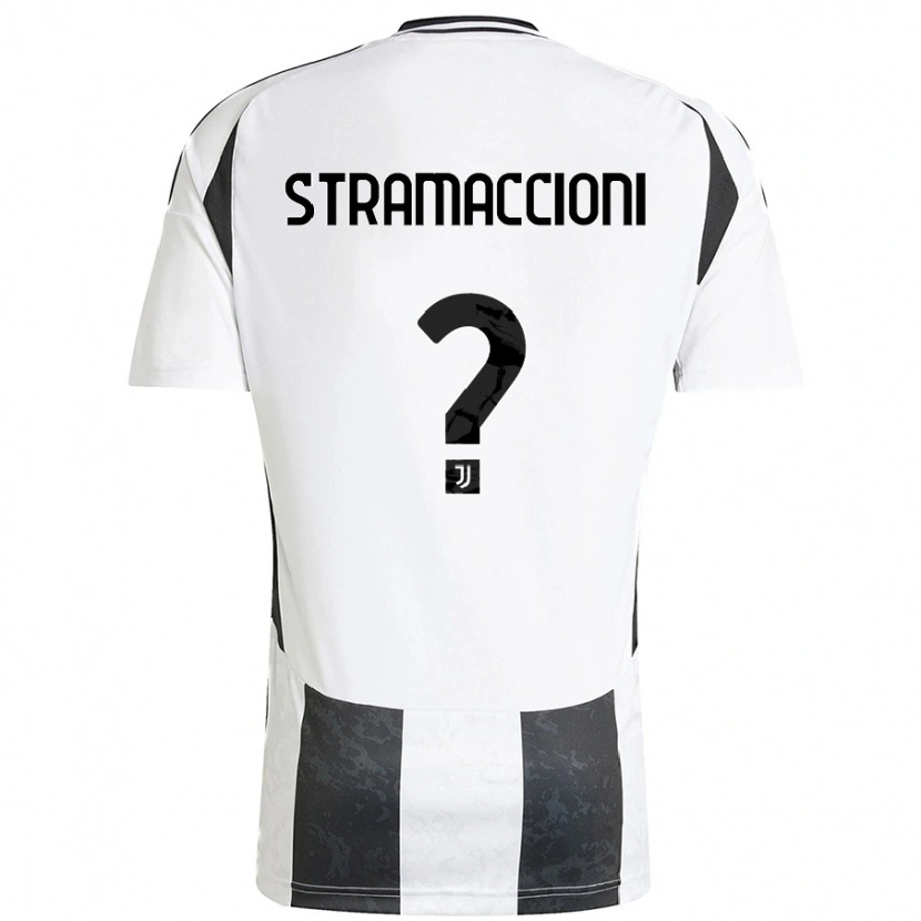 Danxen Dětské Diego Stramaccioni #0 Bílá Černá Domů Hráčské Dresy 2024/25 Dres