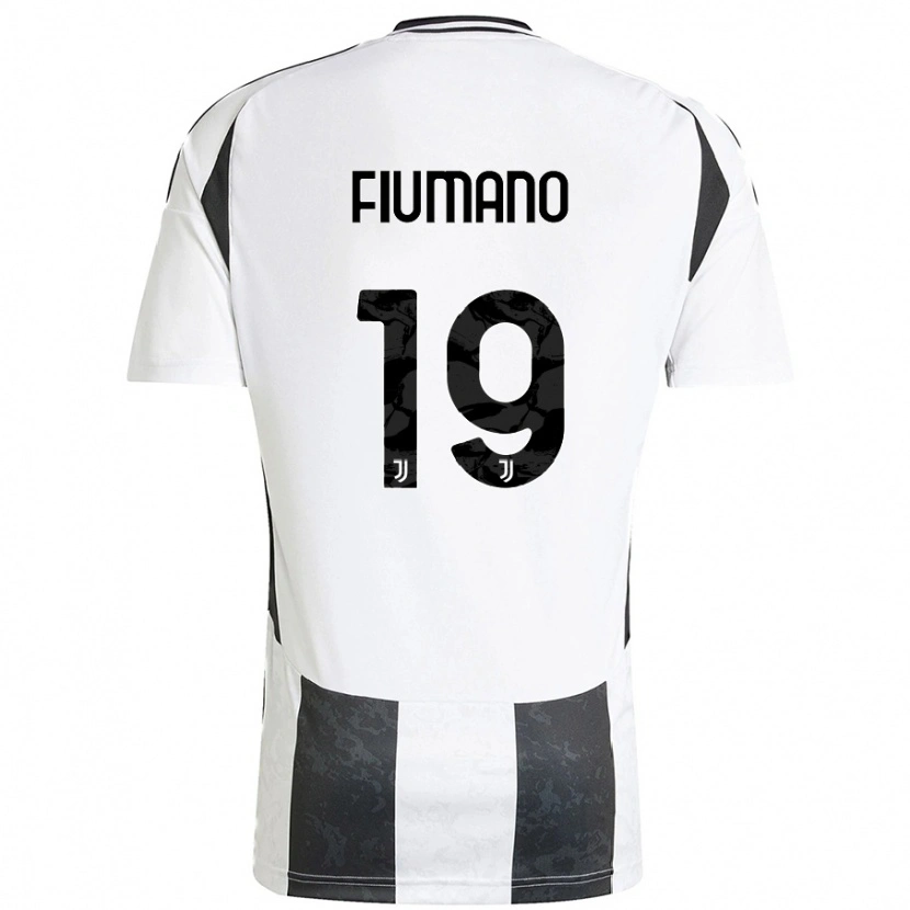 Danxen Dětské Filippo Fiumano #19 Bílá Černá Domů Hráčské Dresy 2024/25 Dres