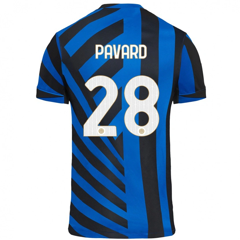 Danxen Dětské Benjamin Pavard #28 Modrá Černá Domů Hráčské Dresy 2024/25 Dres