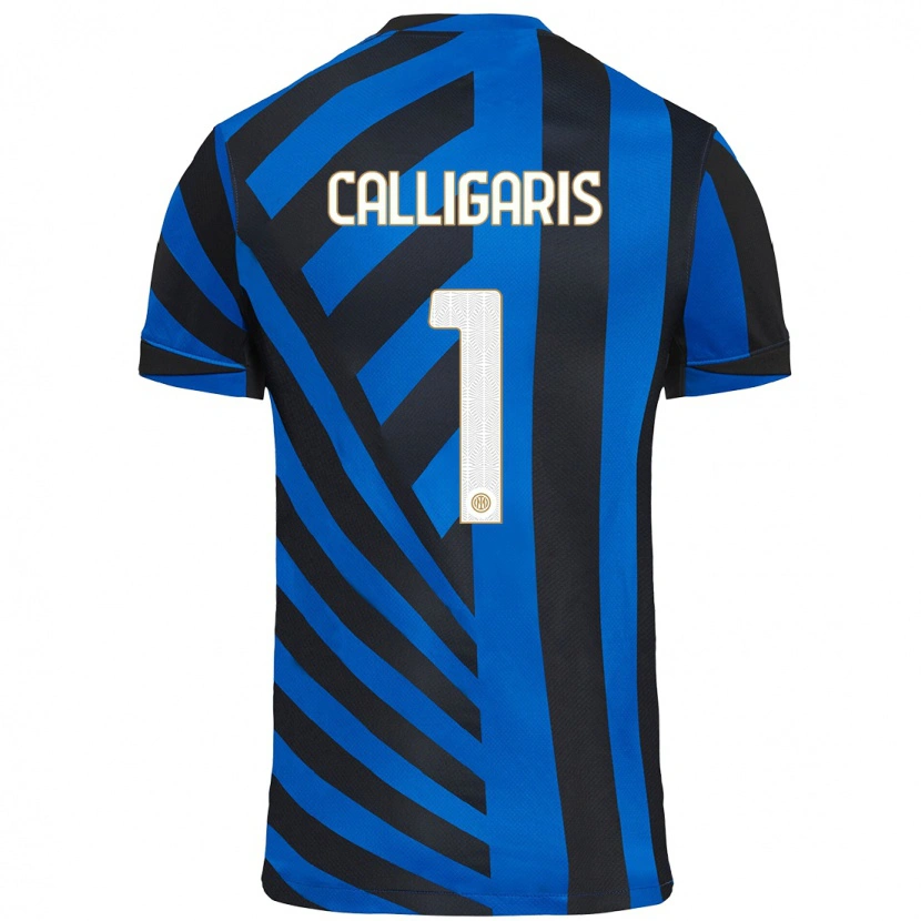 Danxen Dětské Alessandro Calligaris #1 Modrá Černá Domů Hráčské Dresy 2024/25 Dres